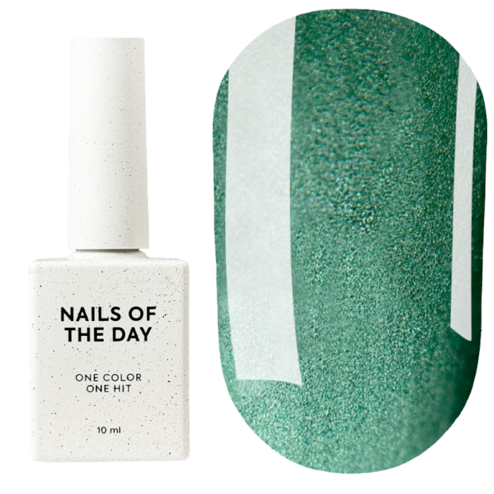 Гель-лак кошачий глаз NAILSOFTHEDAY Korean cat eye №17, зеленый, 10 мл