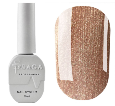 Гель-лак котяче око SAGA Professional Amber Cat №03, світло-персиковий, 10 мл