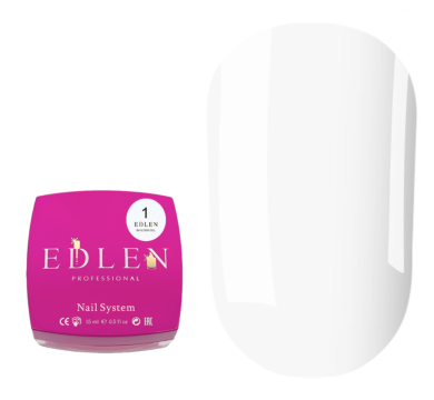 Гель для нарощування Edlen Builder Gel №01, прозорий, 15 мл