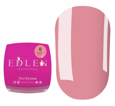 Гель для нарощування Edlen Builder Gel №06, темно-рожевий, 30 мл