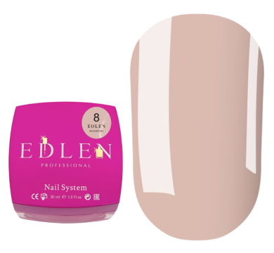 Гель для нарощування Edlen Builder Gel №08, нюдовий, 30 мл