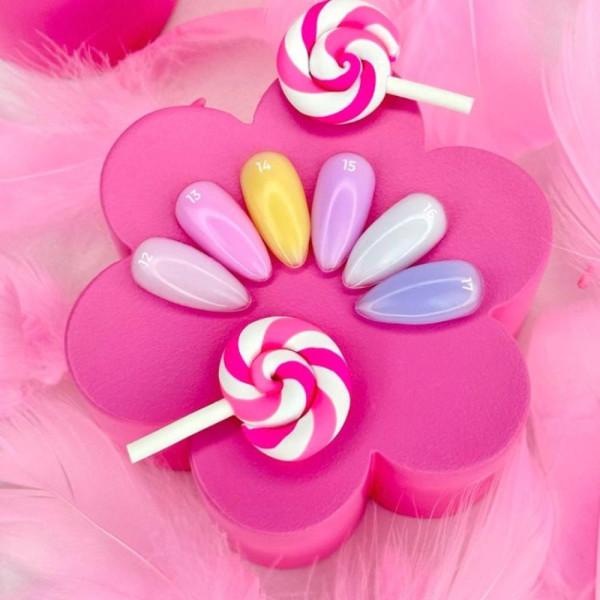 Гель для наращивания Edlen Builder Gel Lollipop №13, розовый, 15 мл