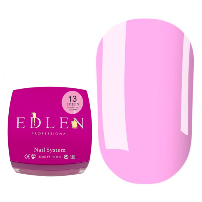 Гель для нарощування Edlen Builder Gel Lollipop №13, рожевий, 30 мл