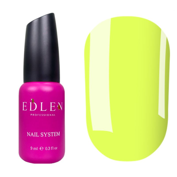 База неонова Edlen Cover Base Neon №48, жовта неонова, 9 мл