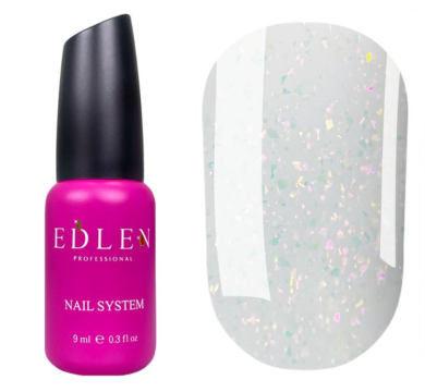 База камуфлююча Edlen Cover Base Shimmer №68, молочна з кольоровими пластівцями юки, 9 мл