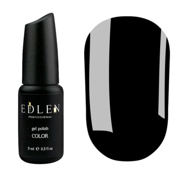 Гель-лак Edlen Color №002, чорний, 9 мл