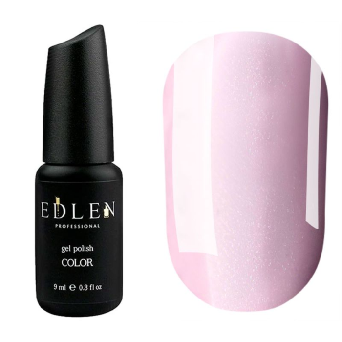 Гель-лак Edlen Color №007, ніжно-рожевий з мікроблиском, 9 мл