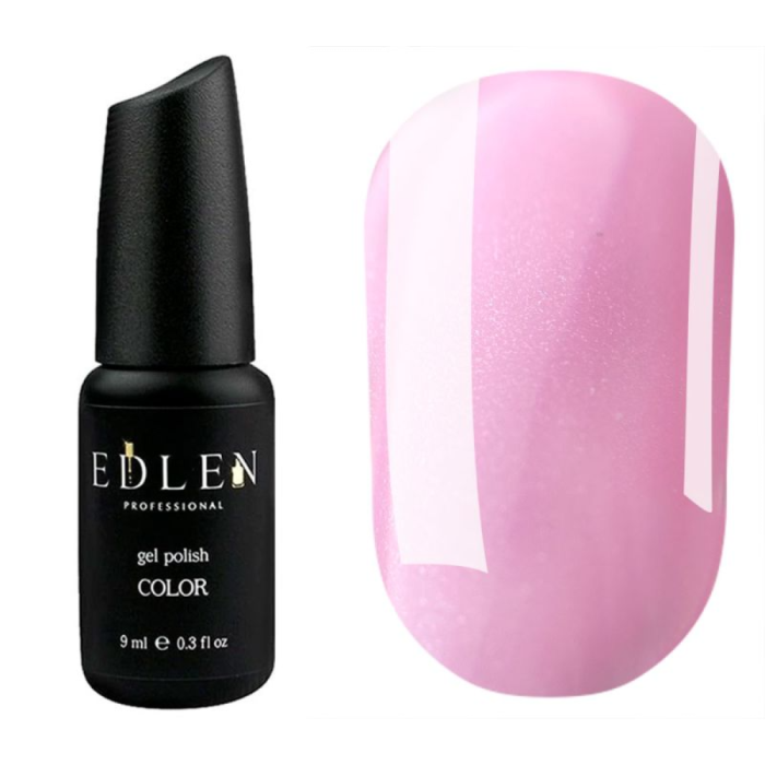 Гель-лак Edlen Color №008, полунично-рожевий з мікроблиском, 9 мл