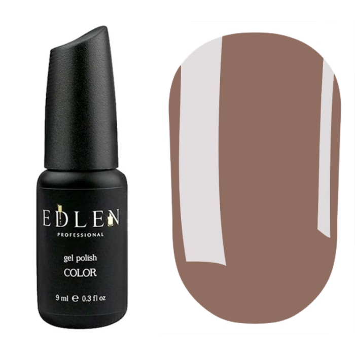 Гель-лак Edlen Color №027, холодний коричневий, 9 мл