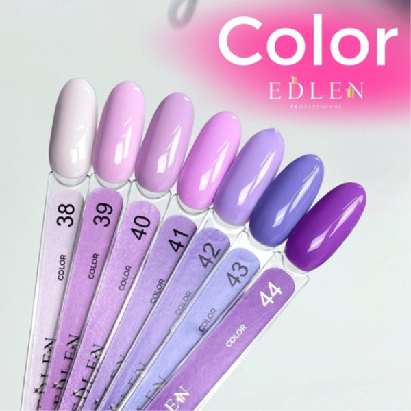 Гель-лак Edlen Color №041, лилово-розовый, 9 мл