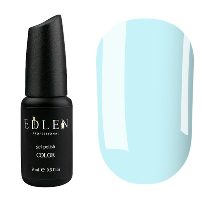 Гель-лак Edlen Color №049, блакитно-бірюзовий, 9 мл