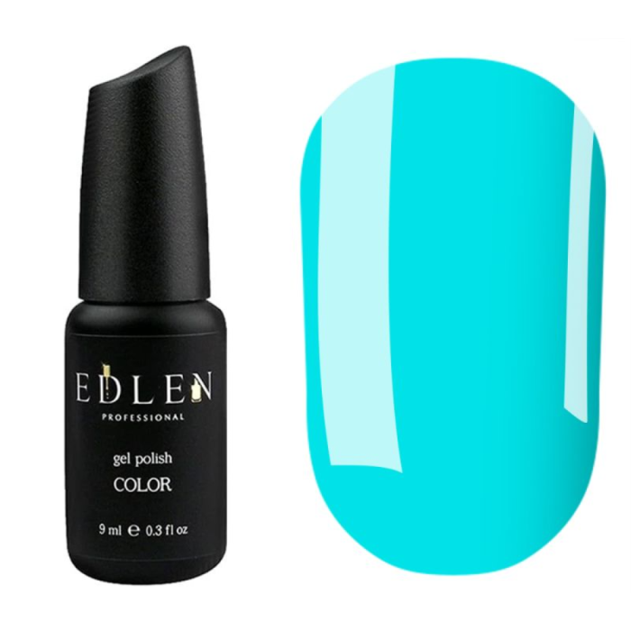 Гель-лак Edlen Color №052, бирюзовый, 9 мл