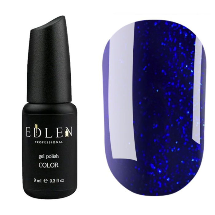 Гель-лак Edlen Color №056, синий с микроблеском, 9 мл