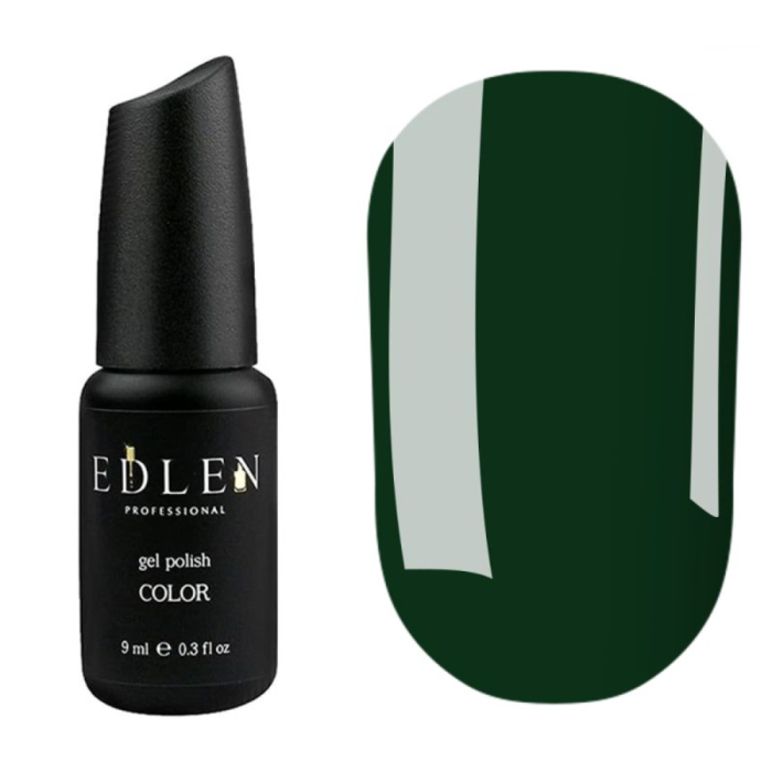 Гель-лак Edlen Color №058, темно-зелений, 9 мл