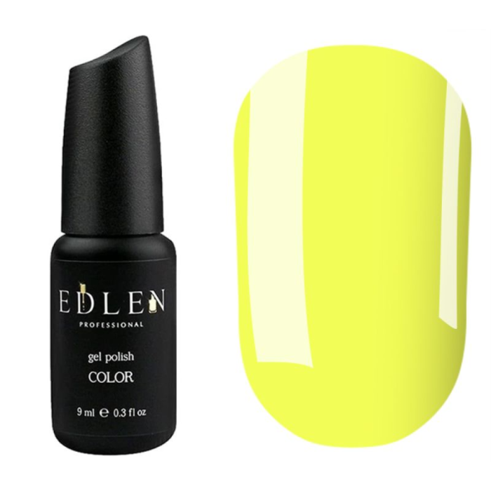 Гель-лак Edlen Color №068, жовтий неон, 9 мл