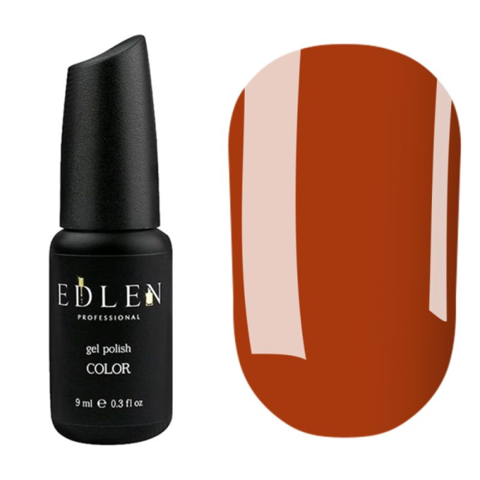 Гель-лак Edlen Color №072, помаранчевий приглушений, 9 мл