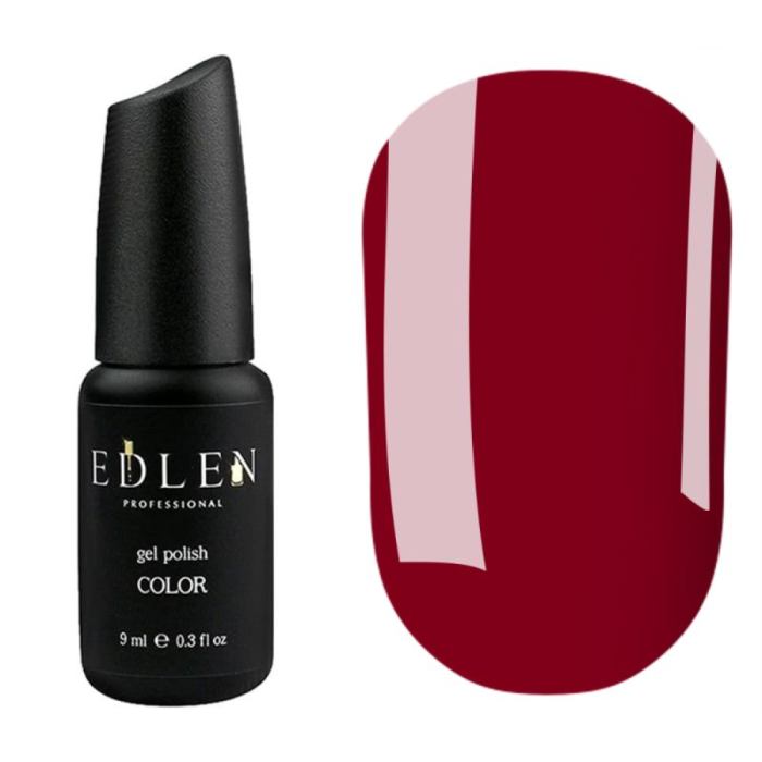 Гель-лак Edlen Color №077, соковитий червоний, 9 мл