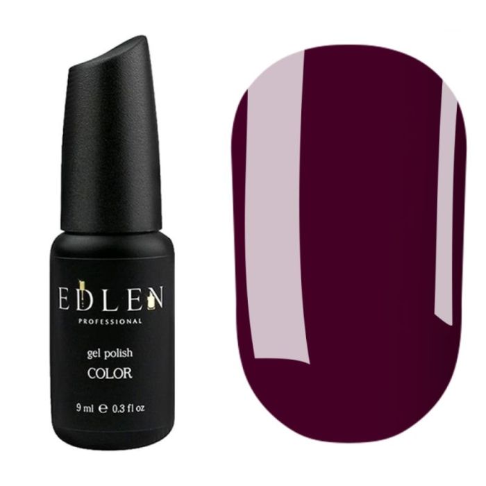 Гель-лак Edlen Color №080, бордово-сливовий, 9 мл