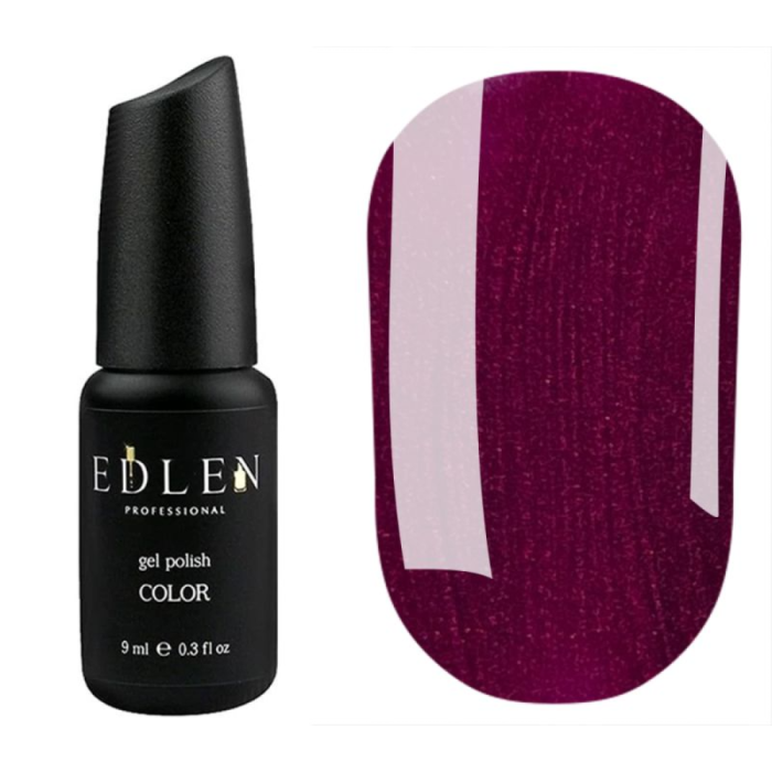 Гель-лак Edlen Color №085, малиновий з мікроблиском, 9 мл
