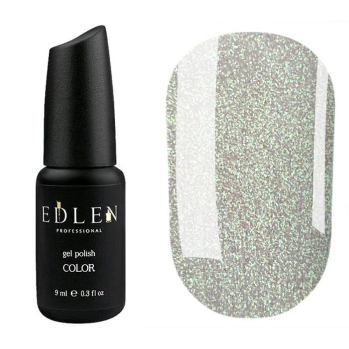 Гель-лак Edlen Color №088, прозорий із зеленим шиммером, 9 мл
