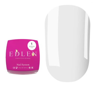 Edlen Jam Gel №1 - гель-желе для нарощування, прозорий, 15 мл
