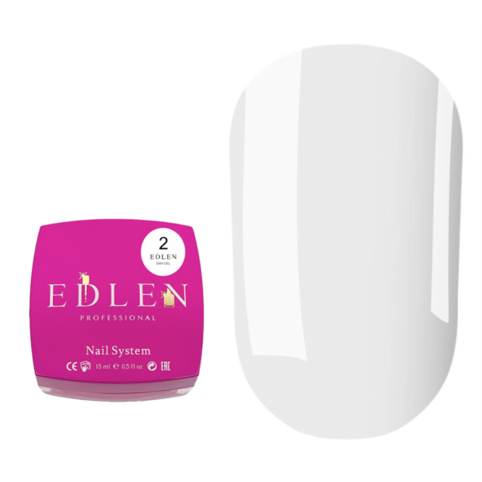 Edlen Jam Gel №2 - гель-желе для нарощування, молочний, 15 мл