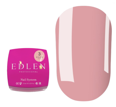 Edlen Jam Gel №3 - гель-желе для нарощування, рожевий, 15 мл
