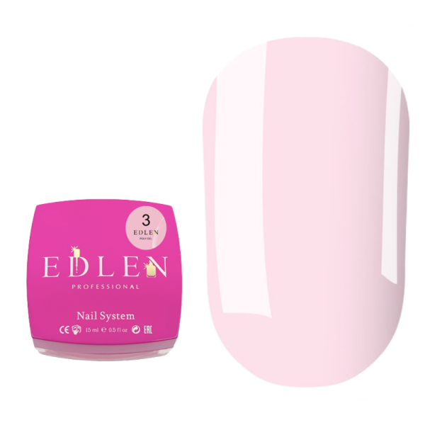 Edlen Poly Gel №03 - полігель, ніжно-рожевий, 15 мл
