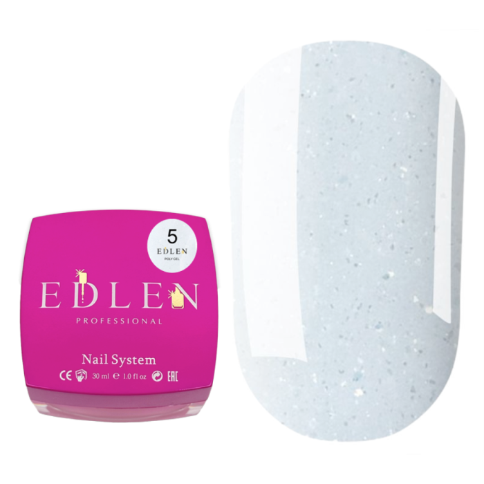 Edlen Poly Gel №05 - полігель, молочний з мікроблиском, 30 мл