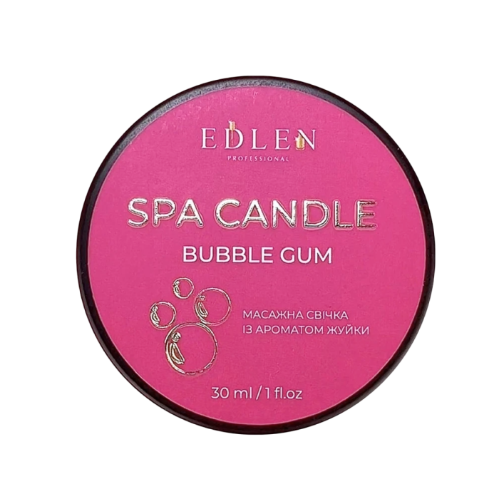 Масажна свічка Edlen Spa Candle Bubble Gum, жуйка, 30 мл