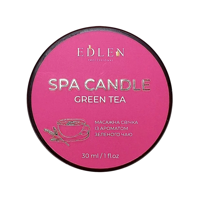 Масажна свічка Edlen Spa Candle Green Tea, чай, 30 мл
