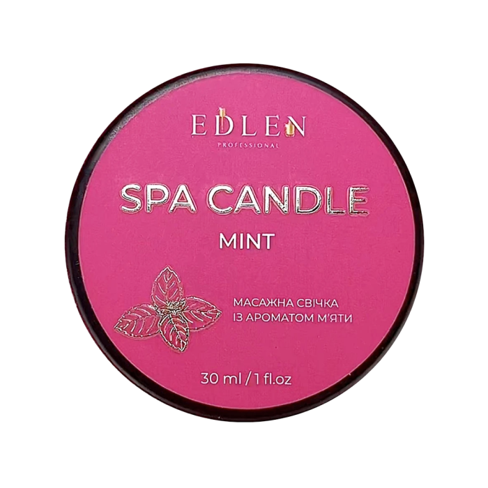Массажная свеча Edlen Spa Candle Mint, мята, 30 мл