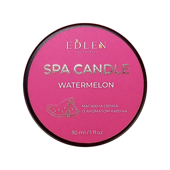 Массажная свеча Edlen Spa Candle Watermelon, арбуз, 30 мл