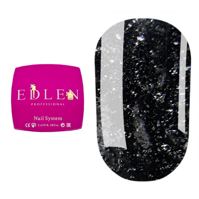 Edlen Sugar Gel № 02 - гель для дизайна, черный, 5 мл