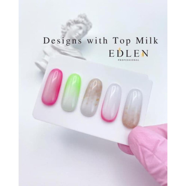 Камуфлюючий топ Edlen Top Milk, без липкого шару, з УФ-фільтрами, молочний, 9 мл