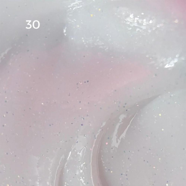 Edlen Water Acrygel Opal №30 - жидкий акрил-гель, молочный с опаловыми блестками, 9 мл