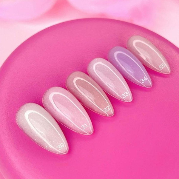 Edlen Water Acrygel Opal №31 - жидкий акрил-гель, розовый с опаловыми блестками, 9 мл