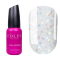 Edlen Water Acrygel Glitter №16 - жидкий акрил-гель, молочный с разноцветными камифубуками,9 мл