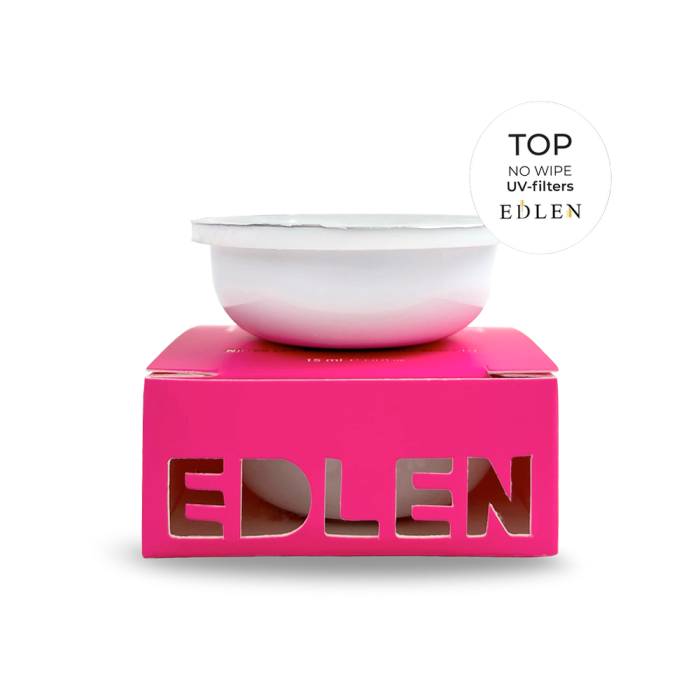 Змінний катридж Edlen Top No Wipe UV-filters - топ без липкого шару, з УФ-фільтром, 30 мл