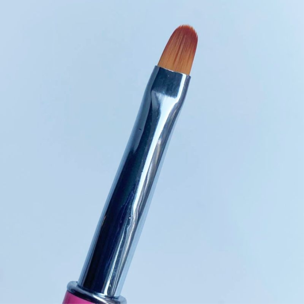 Пензель для гелю з ковпачком Edlen Gel Oval №6