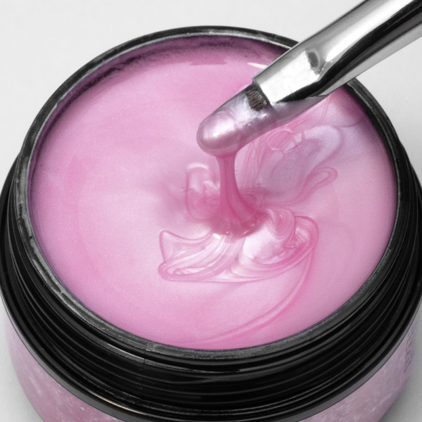 Komilfo Pearl Gel №004 - перламутровий гель для зміцнення та дизайну, барбі, 15 мл
