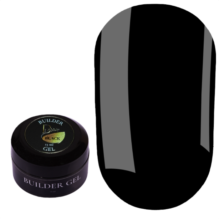 DANNY Builder Gel Color Black - конструюючий гель, чорний, 15 мл