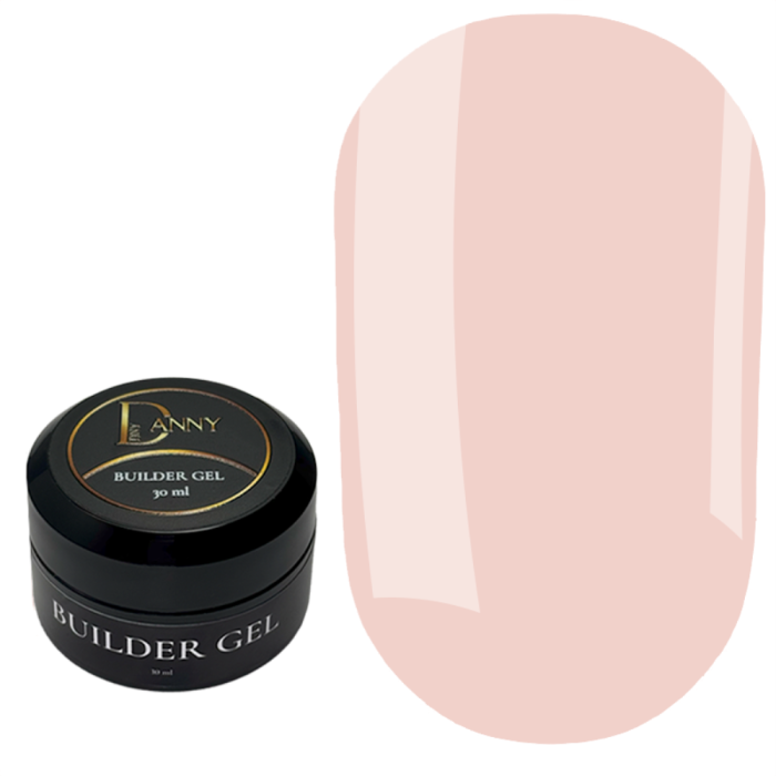 DANNY Builder Gel №21 - конструюючий гель, напівпрозорий рожево-персиковий, 30 мл