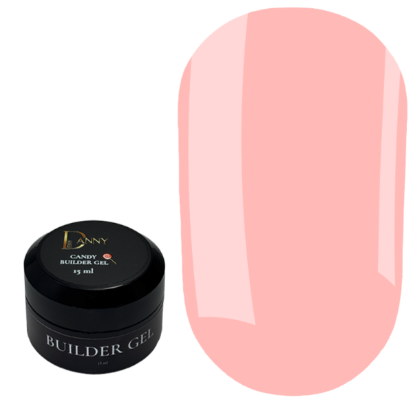 DANNY Candy Builder Gel №01 - конструюючий гель, персиково-рожевий, 15 мл