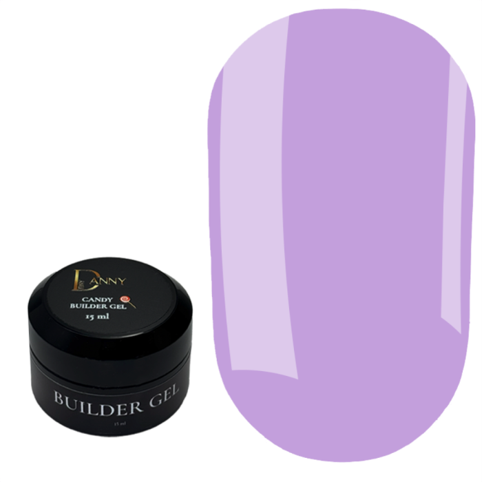 DANNY Candy Builder Gel №04 - конструюючий гель, лавандовий, 15 мл