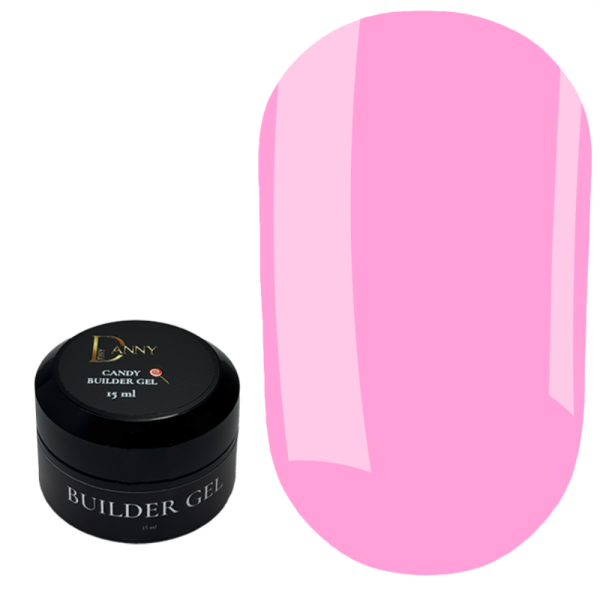 DANNY Candy Builder Gel №07 - конструюючий гель, яскраво-рожевий, 15 мл