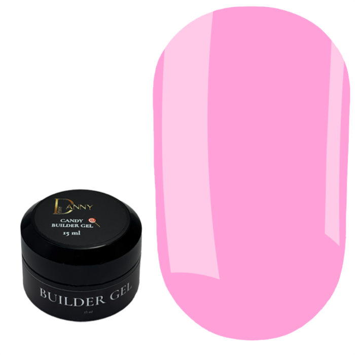 DANNY Candy Builder Gel №07 - конструирующий гель, ярко-розовый, 15 мл
