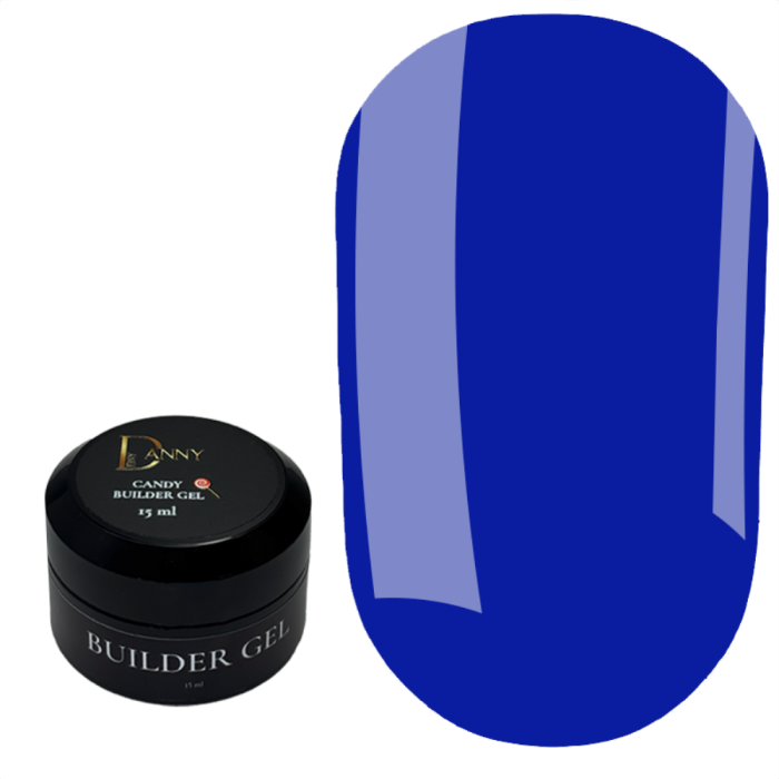 DANNY Candy Builder Gel №12 - конструирующий гель, насыщенный синий, 15 мл