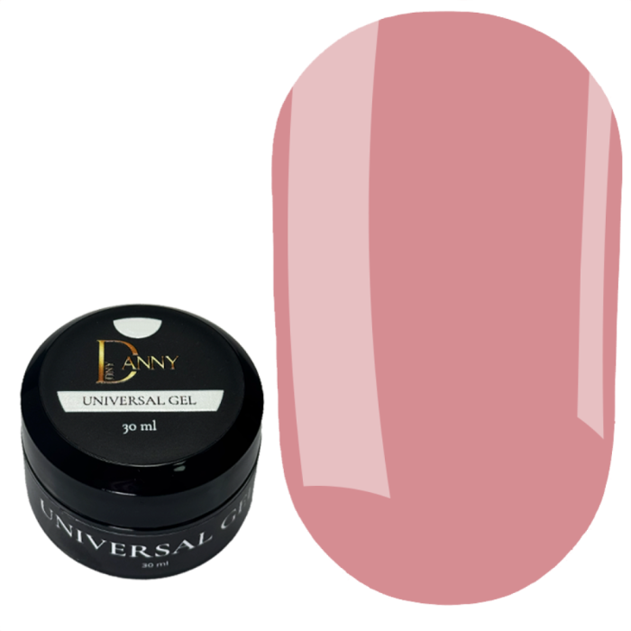 DANNY Universal Gel №04 - конструюючий гель, пилово-рожевий нюд, 30 мл