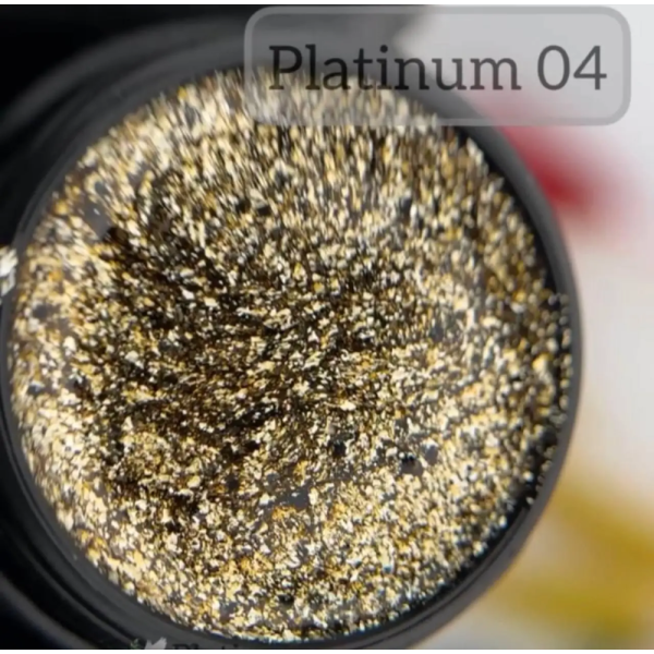 DANNY Platinum Gel №04 - глітерний гель, золотистий, 8 мл